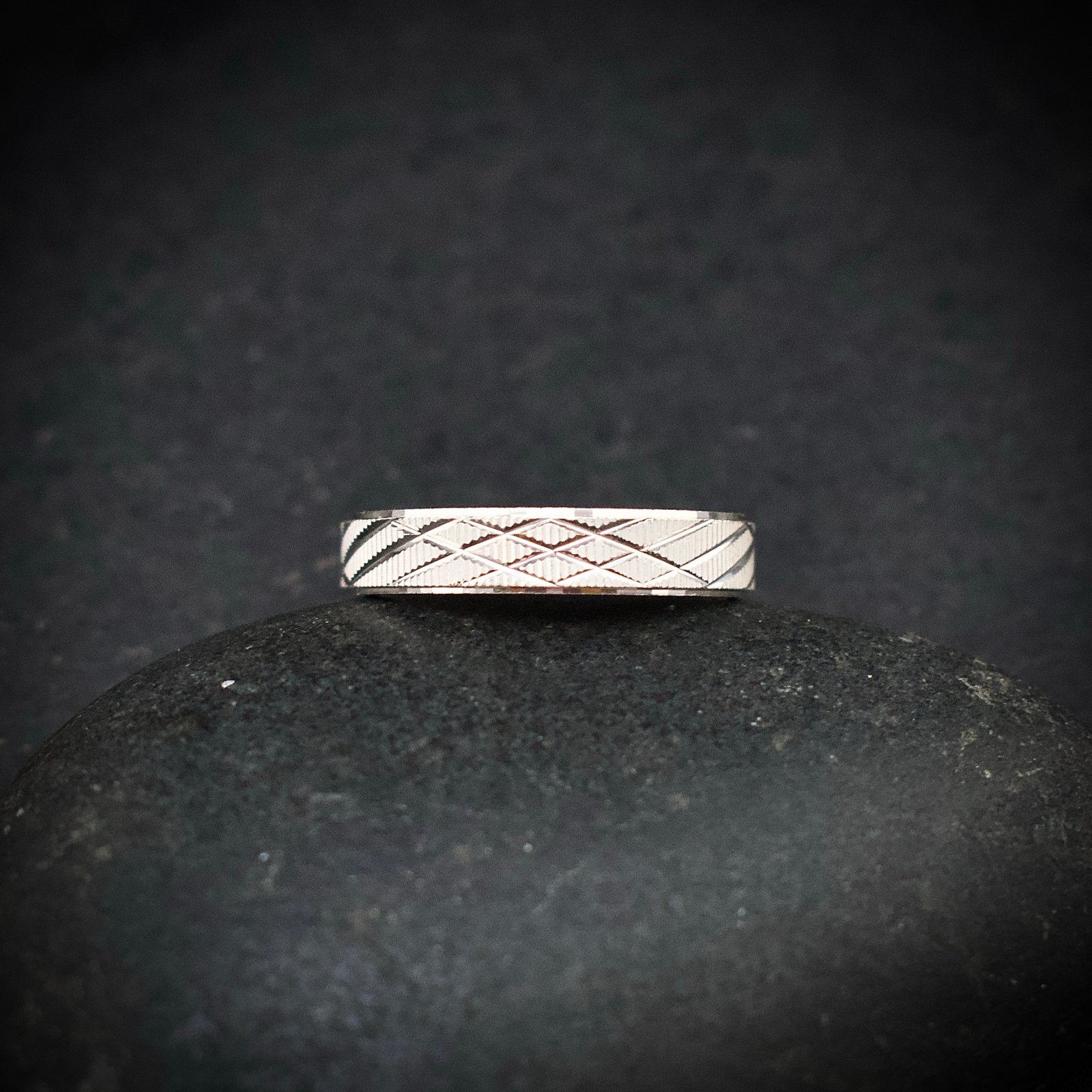 Ring band, size 7 US, 925 sterling silver ring, Wedding band, Unique handmade birthday gift, One of a kind jewelry