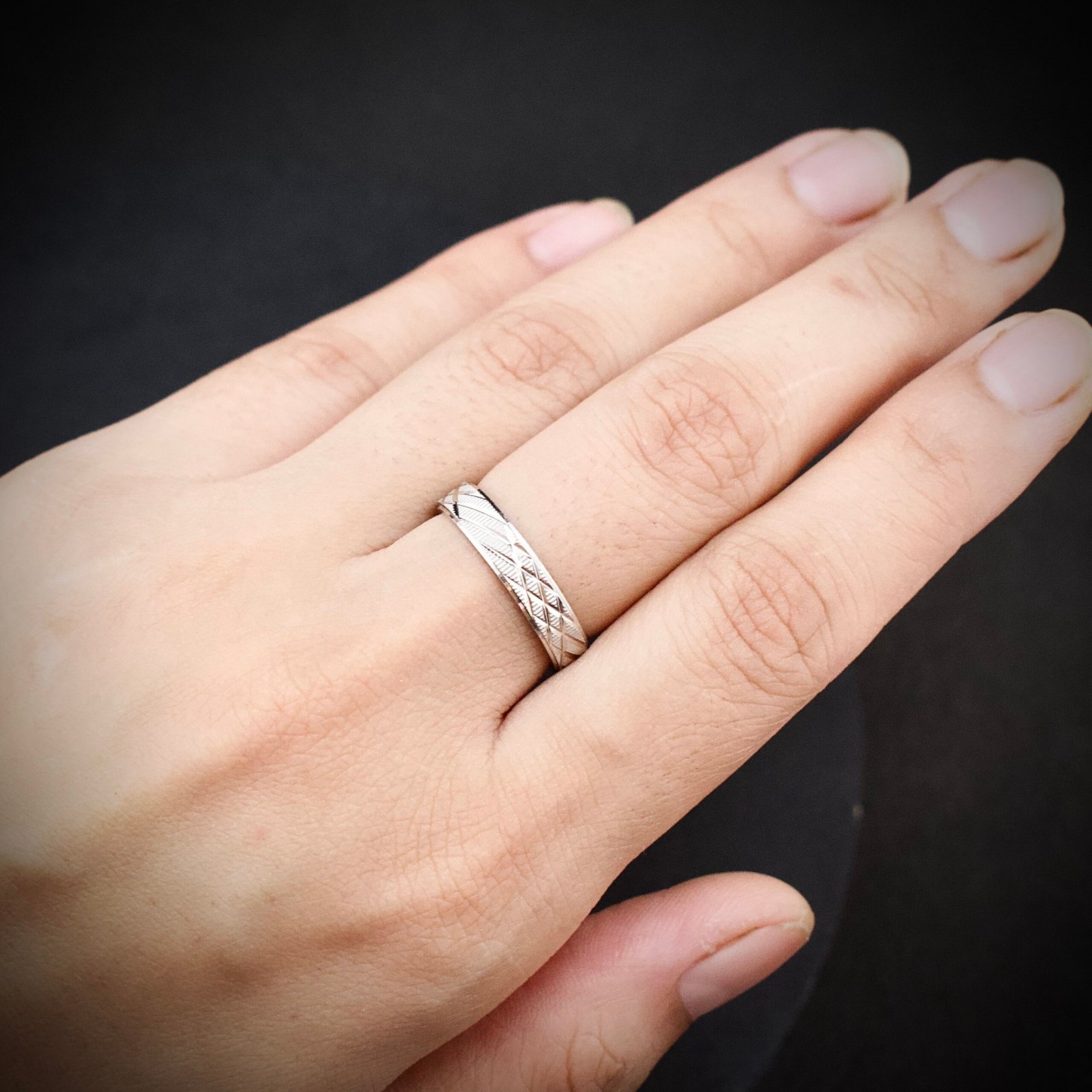 Ring band, size 7 US, 925 sterling silver ring, Wedding band, Unique handmade birthday gift, One of a kind jewelry