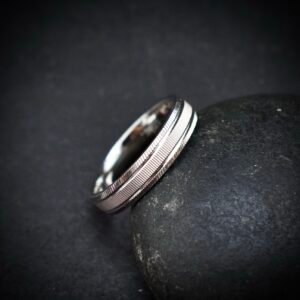 Ring band, size 6 US, 925 sterling silver ring, Wedding band, Unique handmade birthday gift, One of a kind jewelry