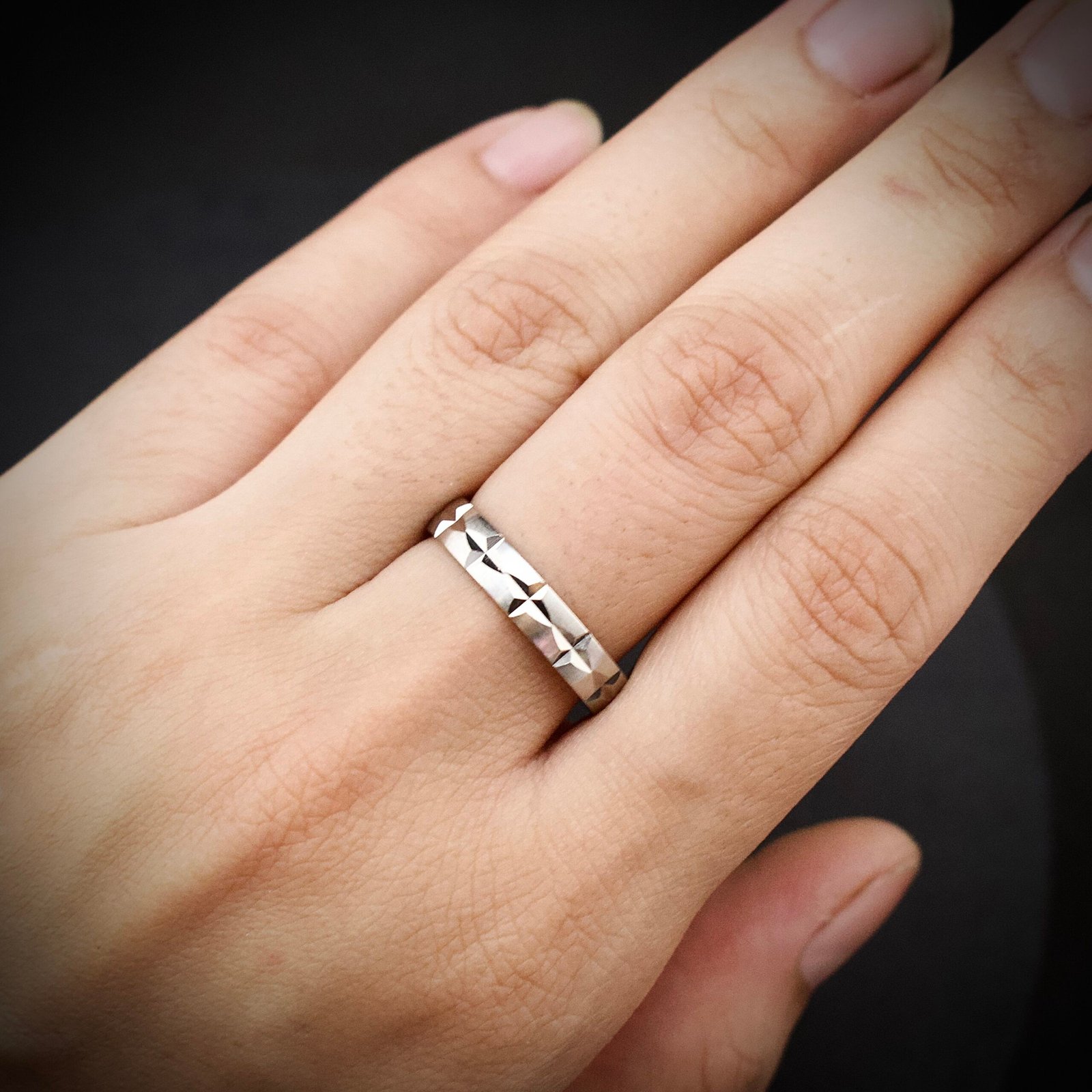 Ring band, size 8 US, 925 sterling silver ring, Wedding band, Unique handmade birthday gift, One of a kind jewelry