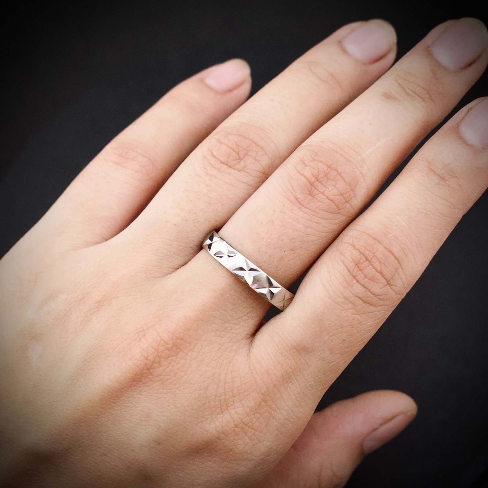 Ring band, size 10 US, 925 sterling silver ring, Wedding band, Unique handmade birthday gift, One of a kind jewelry