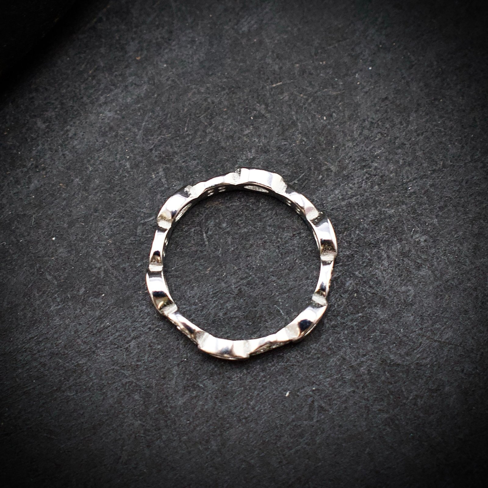 Oval ring band, size 6 US, Cubic zirconia stone and 925 sterling silver ring, Unique handmade birthday gift, Wedding ring for bride