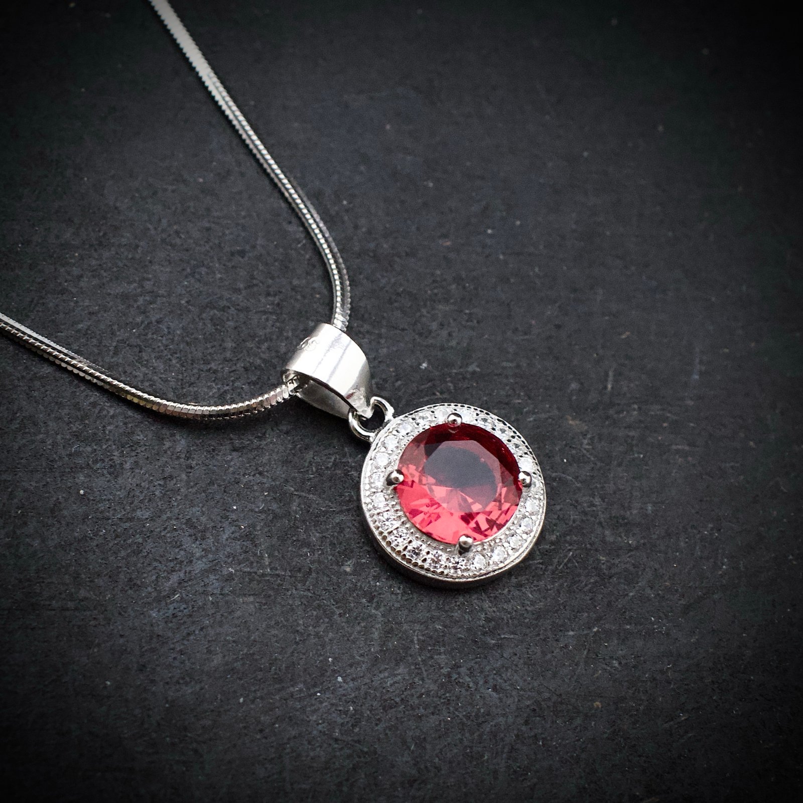 Cubic zirconia pendant earring set 925 sterling silver and pink white CZ neckalce, Unique handmade birthday gift, Wedding jewelry for bride