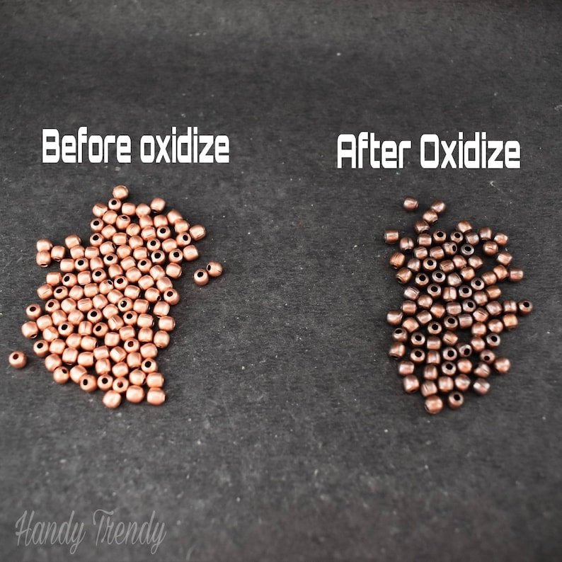 3mm Pure copper beads, 30 gram bead, 20 gauge hole size, Copper jewelry finding, No plating, Raw copper, Can be Oxidize from liver of sulfur