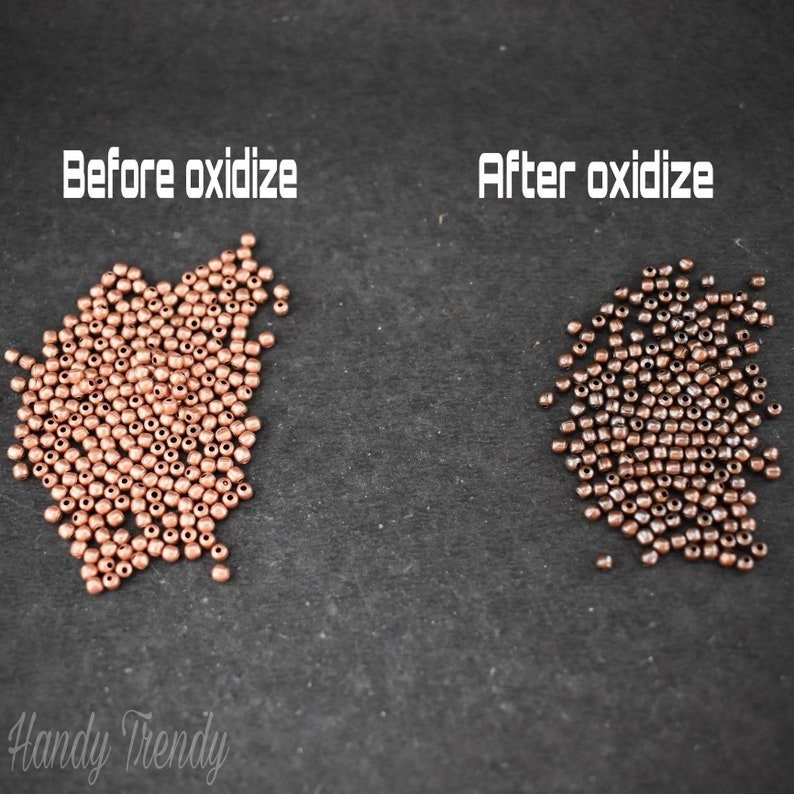 2mm Pure copper beads, 30 gram bead, 22 gauge hole size, Copper jewelry finding, No plating, Raw copper, Can be Oxidize from liver of sulfur