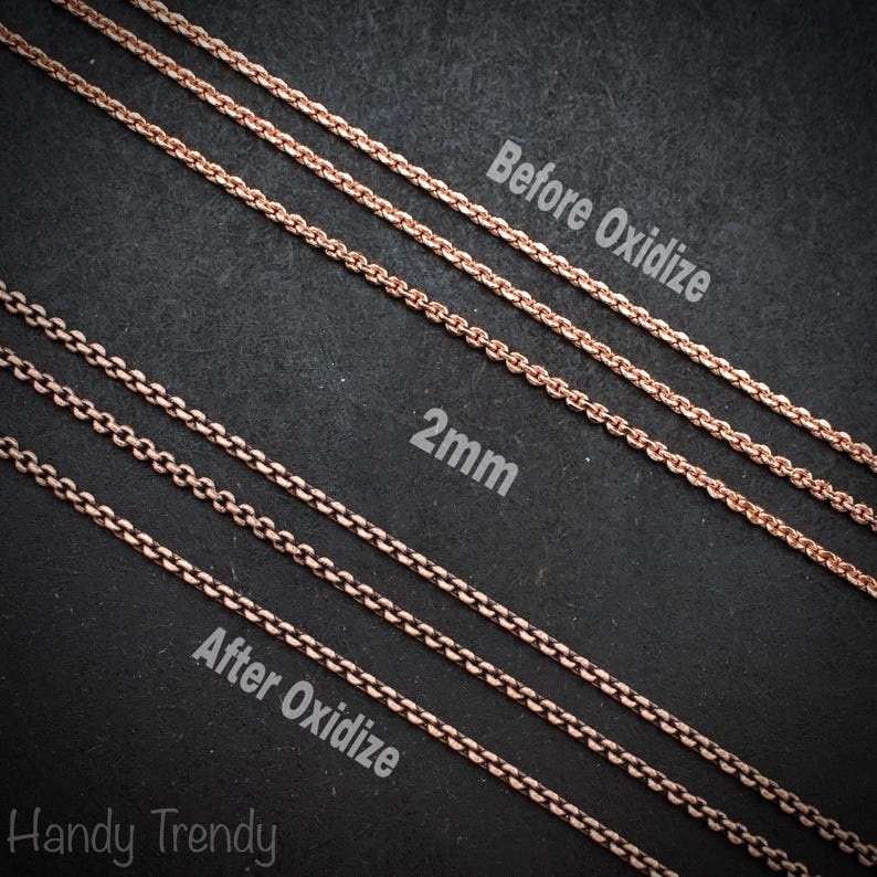 5 meter pure copper chain, 2mm 2.5mm 3mm size, Soldered link, Snake design, Jewelry finding, 16 feet full length, No plating, Raw copper
