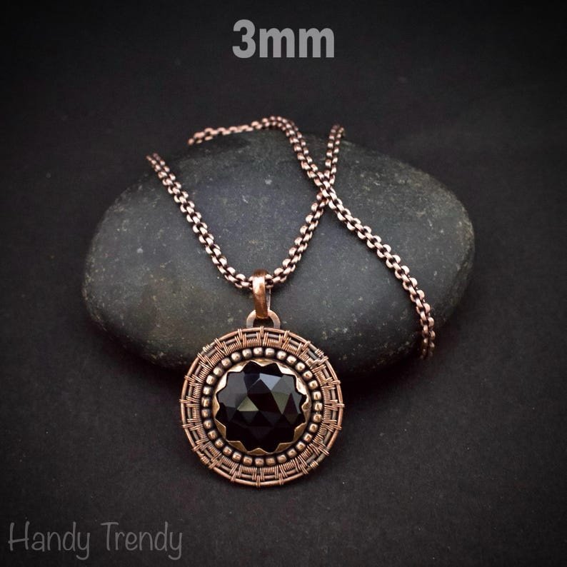 5 meter pure copper chain, 2mm 2.5mm 3mm size, Soldered link, Snake design, Jewelry finding, 16 feet full length, No plating, Raw copper