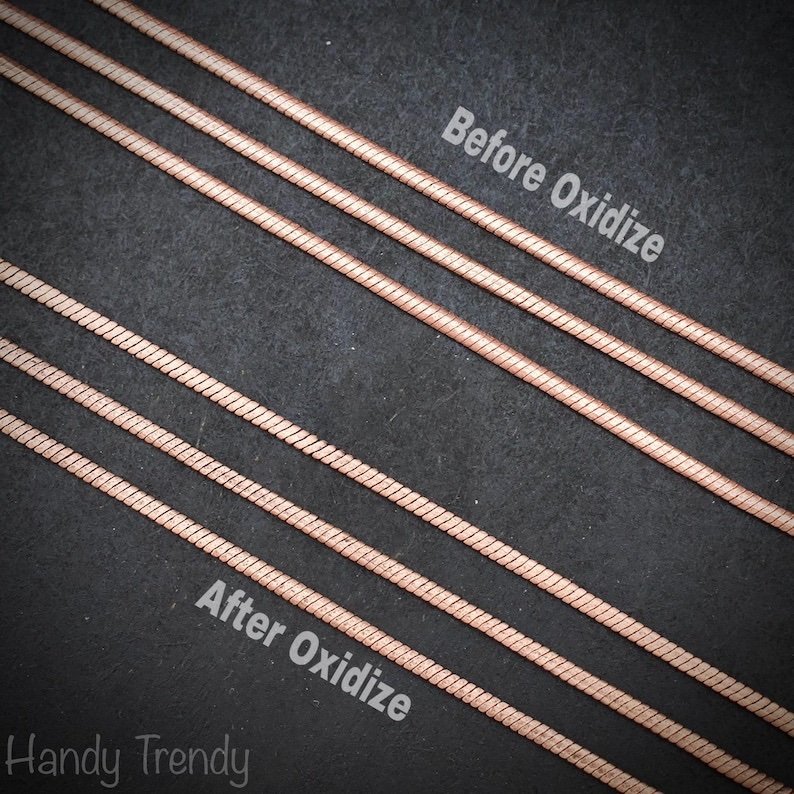 5 meter pure copper chain, 2.5mm size, Soldered link, Snake chain design, Jewelry finding, 16 feet full length, No plating, Raw copper