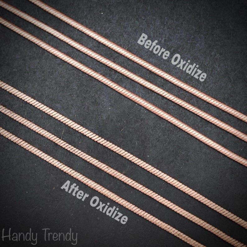 Pack of 10, Ready to use, Pure copper chain, 2mm size, Soldered link and lock, Snake design, Jewelry finding, No plating, Raw copper